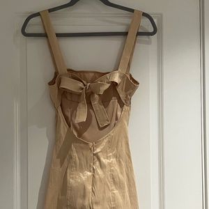 Lucy in the Sky Reese Jacquard Dress in Champagne